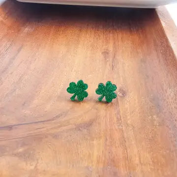 Shamrock Stud Earrings