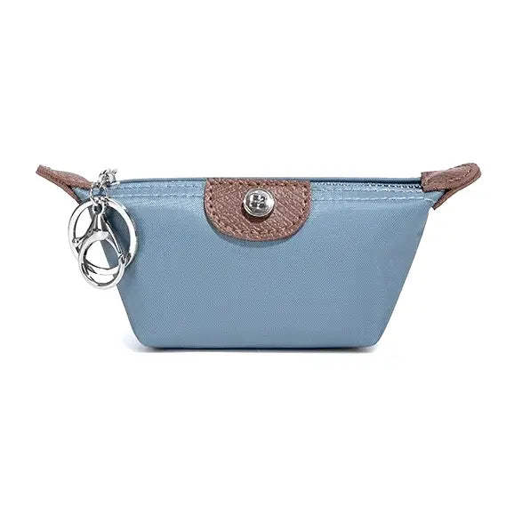 Nylon Coin Purse Charm W/Key Chain