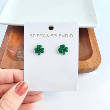 Shamrock Stud Earrings