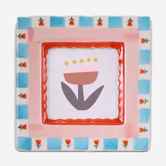 Ceramic Frame: Spring Floral