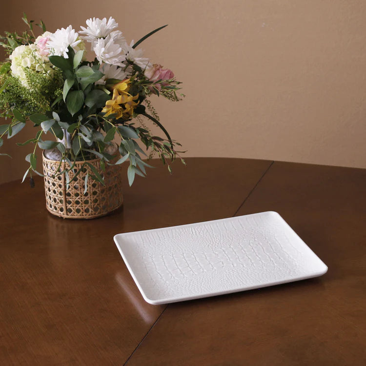 VIDA Croc Med Rect Tray (White)