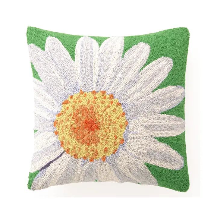 White Daisy Hook Pillow