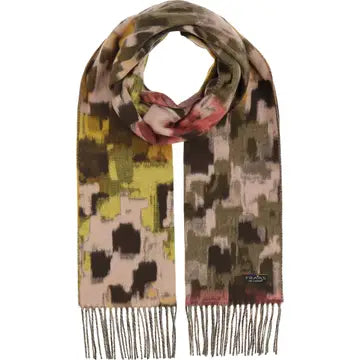 Abstract Houdstooth Cashmink Scarf