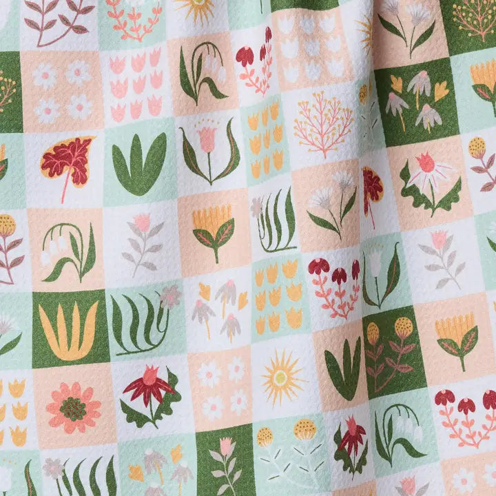 Patchwork Garden Tea Towel