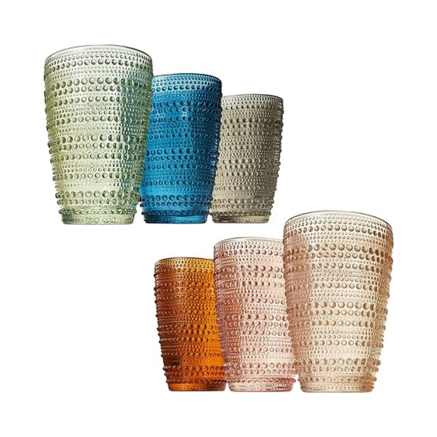 Beaded Highball Tumblers - Set of 6