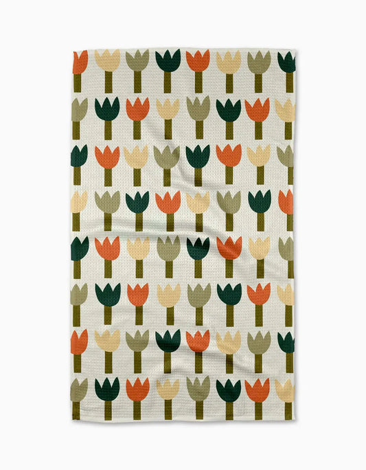 Tulip Row Tea Towel by Geometry
