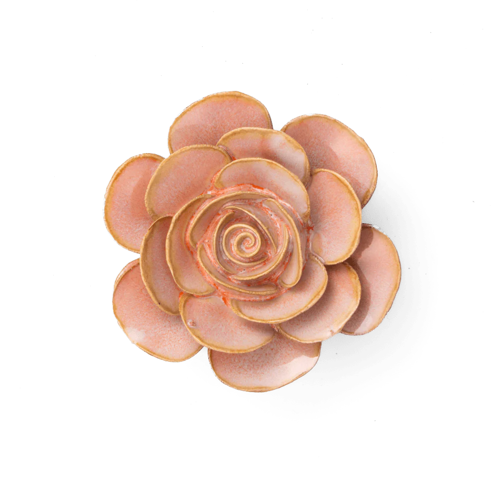 Pink Ranunculus Ceramic Flower