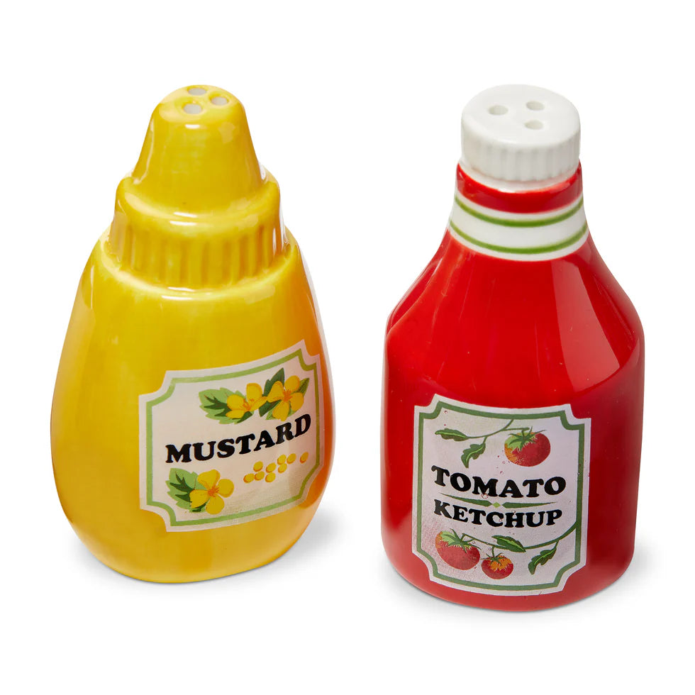 Ketchup & Mustard Salt & Pepper Shakers