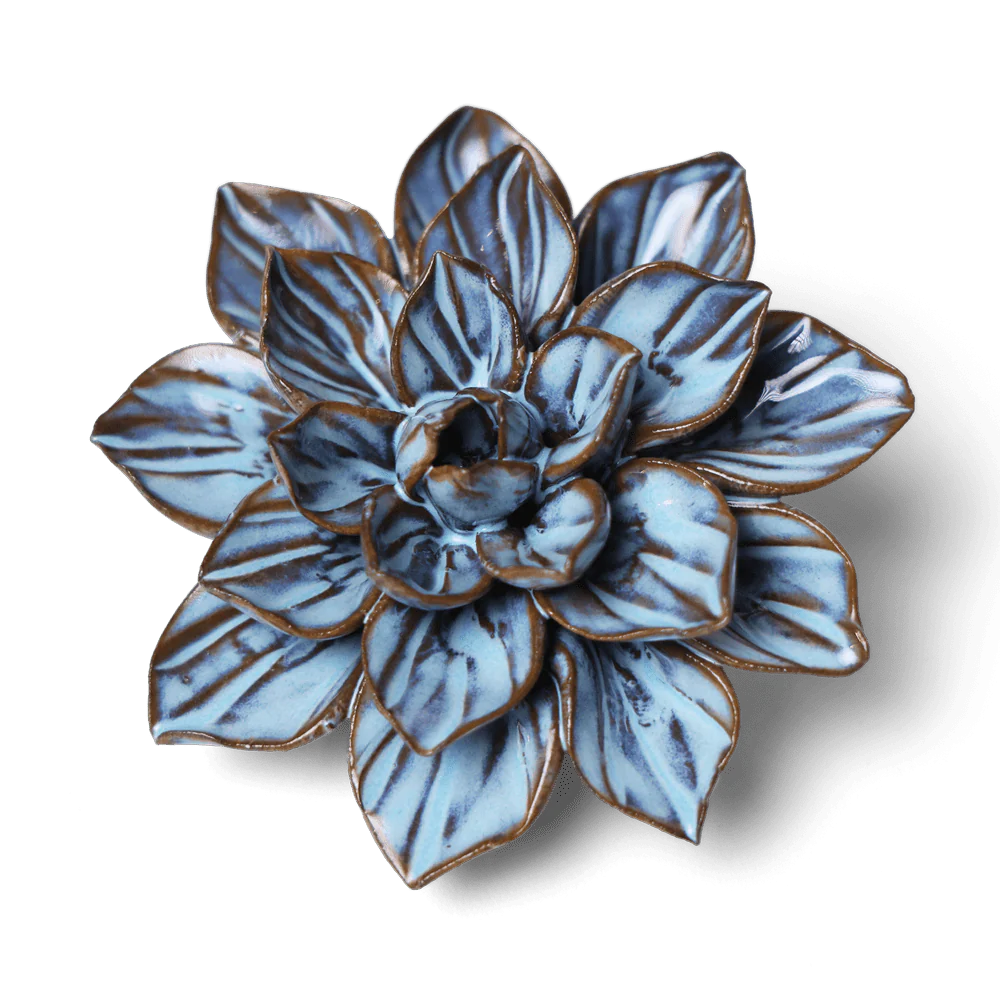 Blue Aster Japan Ceramic Flower