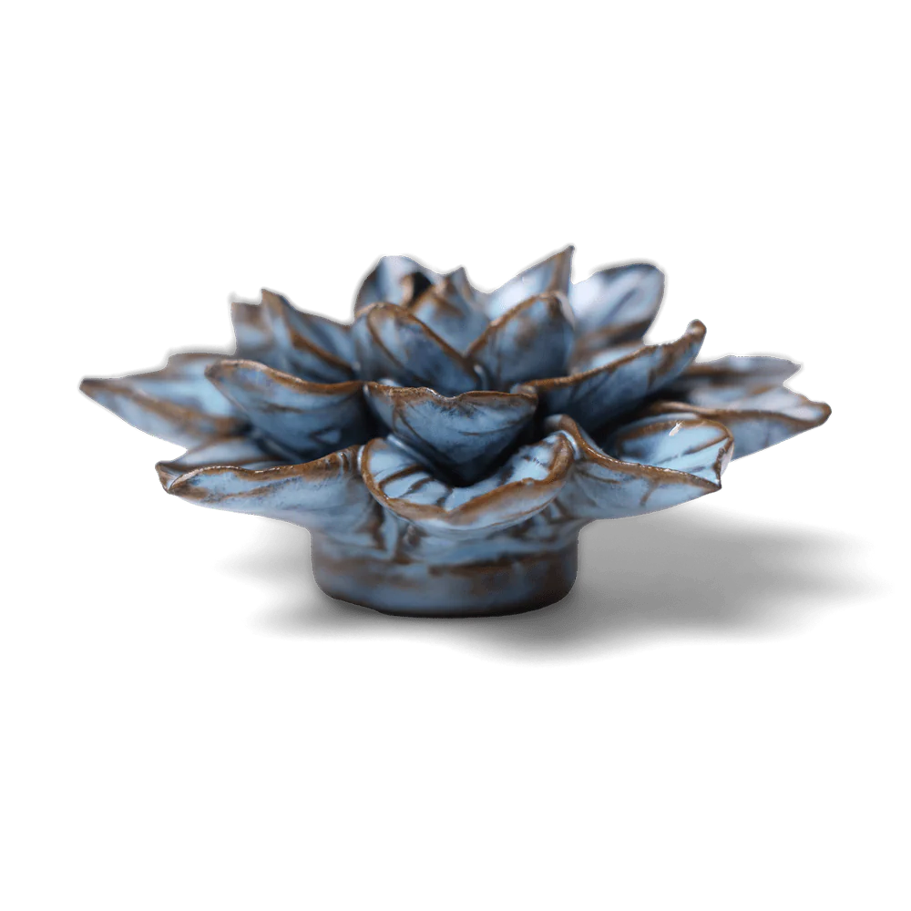 Blue Aster Japan Ceramic Flower