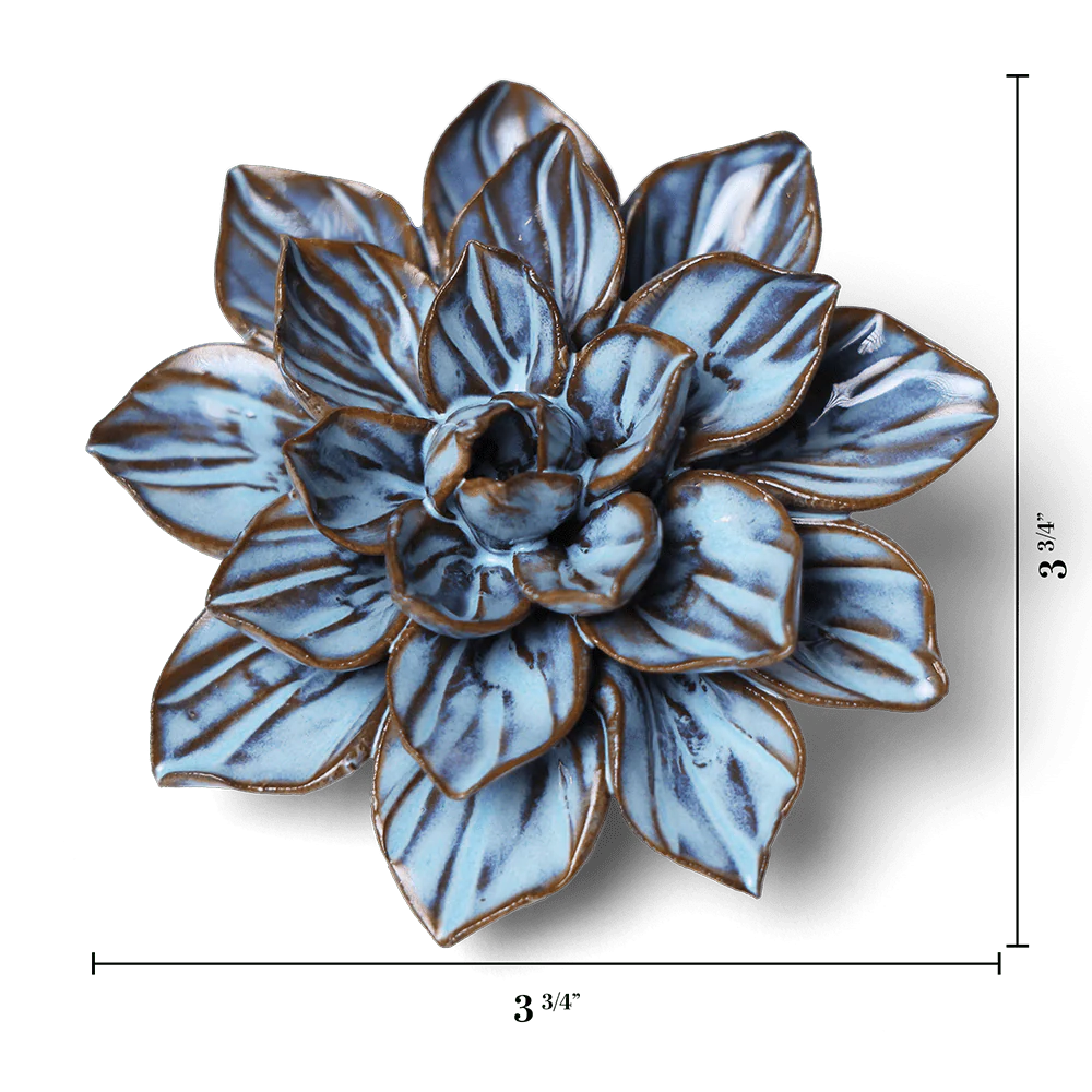 Blue Aster Japan Ceramic Flower