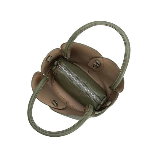 Tulip Moss Recycled Vegan Leather Top Hand Bag