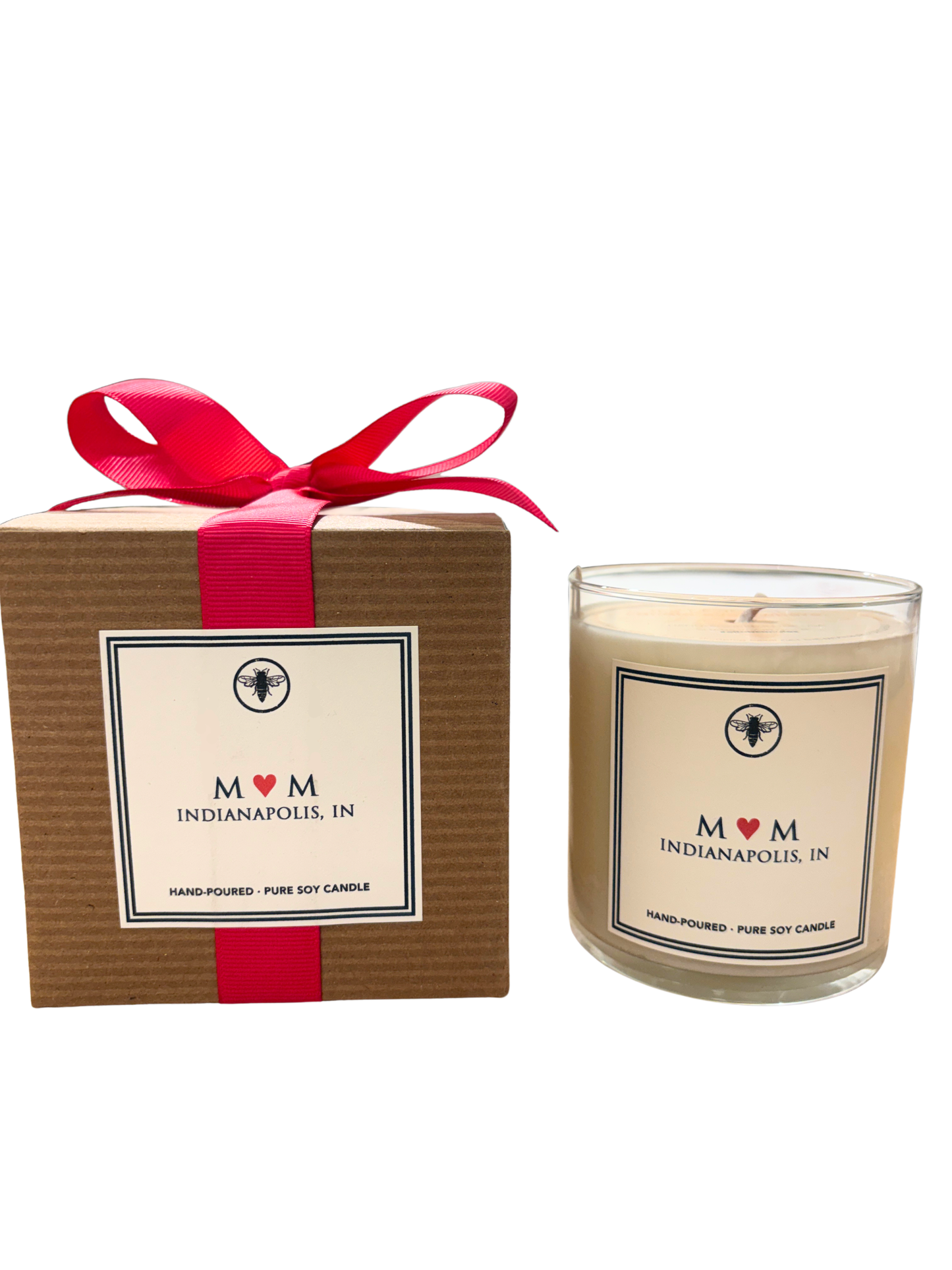 Mom Heart Candle
