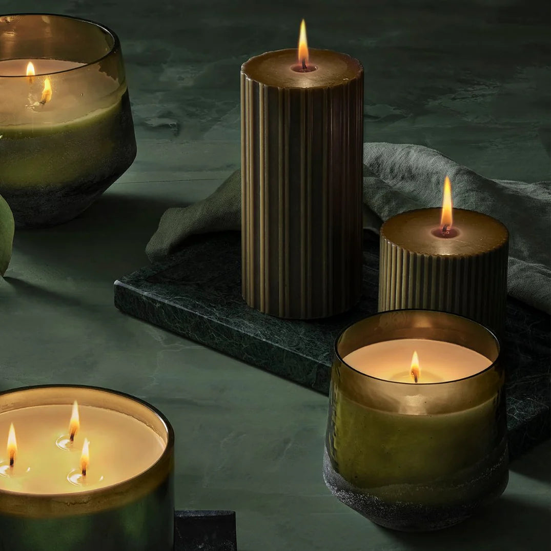 Illume Balsam & Cedar Baltic Glass Candle