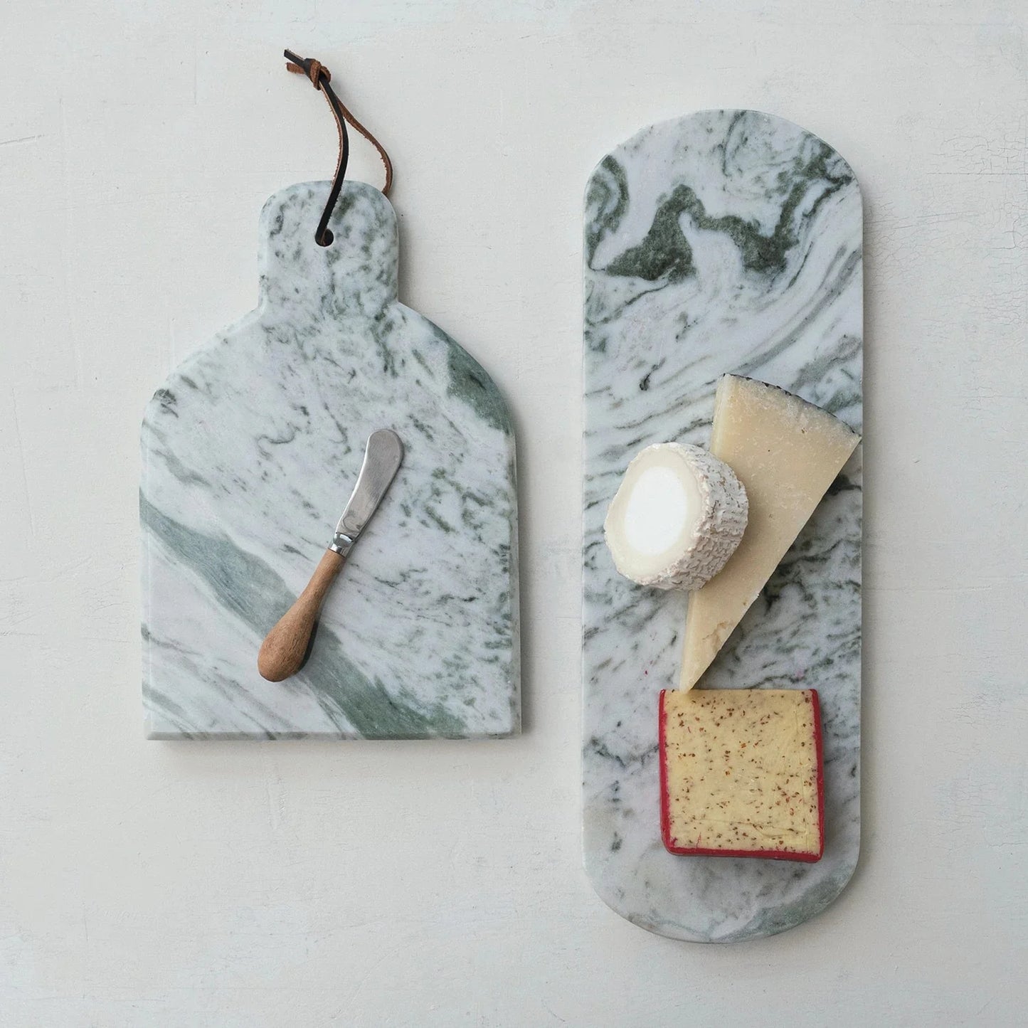 Green Melange Marble Serving Board