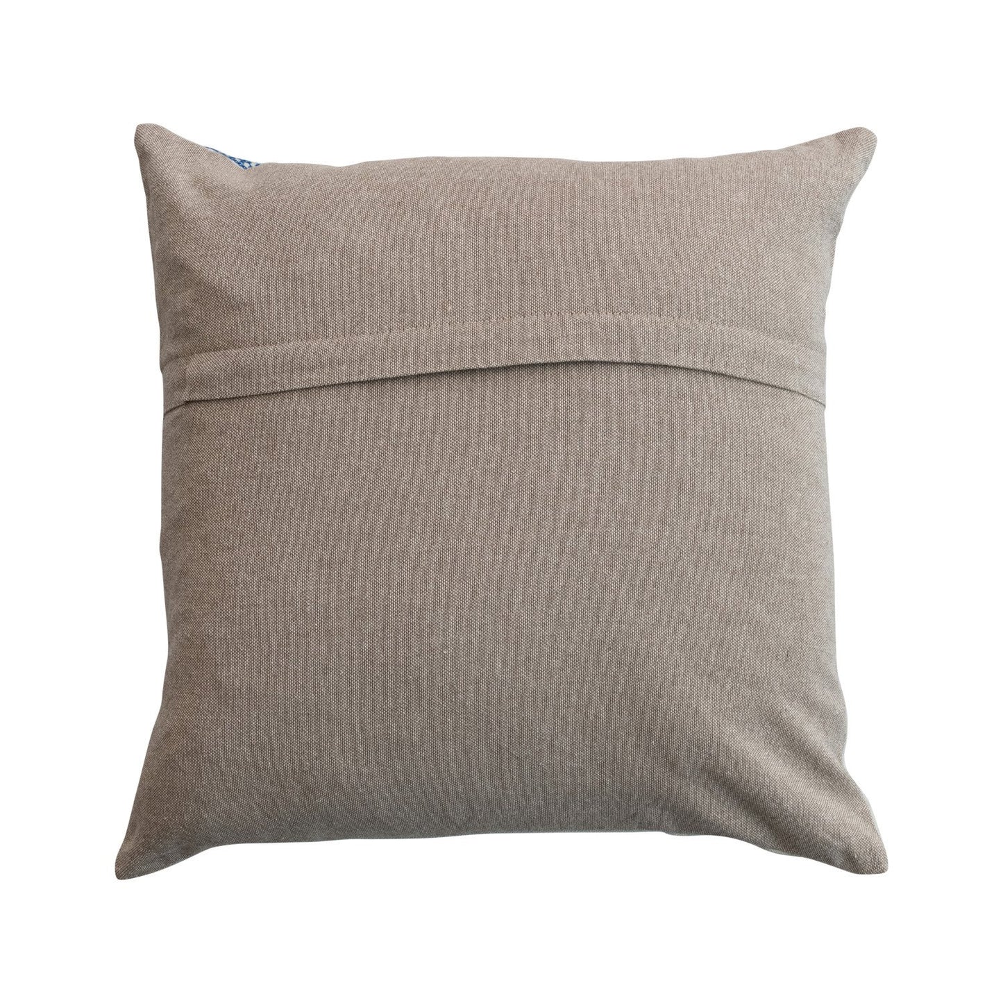 Embroidery & Chambray Square Pillow