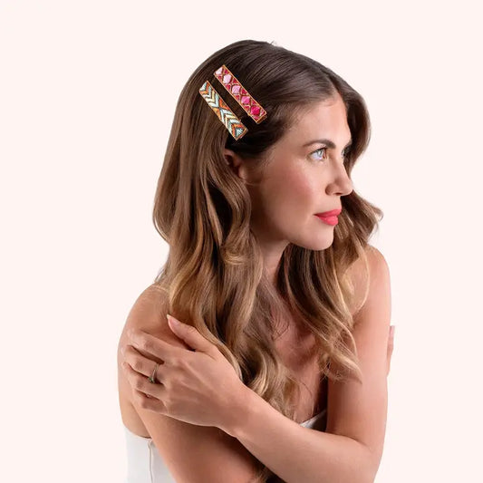 Deco Embellished Hair Barrettes