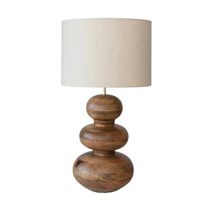 Everson Mango Wood Table Lamp