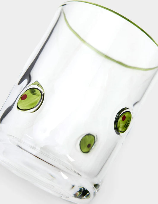 Martini Olive Double Old Fashion Glass