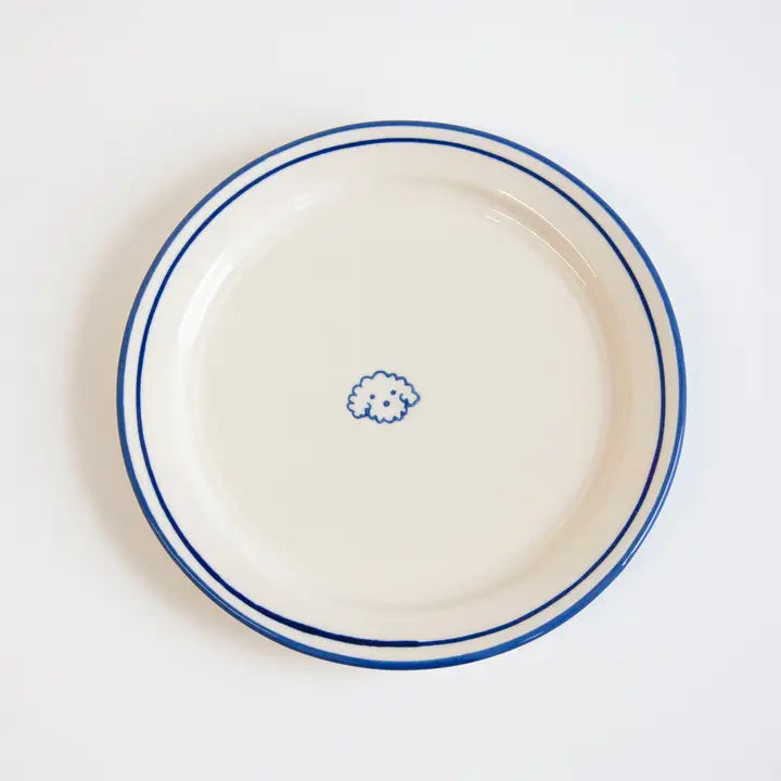 Melrose Fluffy Dog Salad Plate