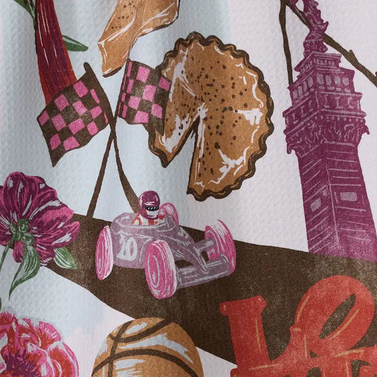 Greetings from Indiana Tea Towel