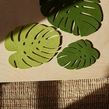 Monstera Leaf Merino Wool Trivet