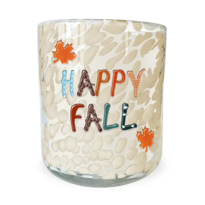 Happy Fall Icon Candle