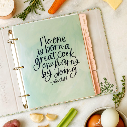 Strawberry Meadow Recipe Binder