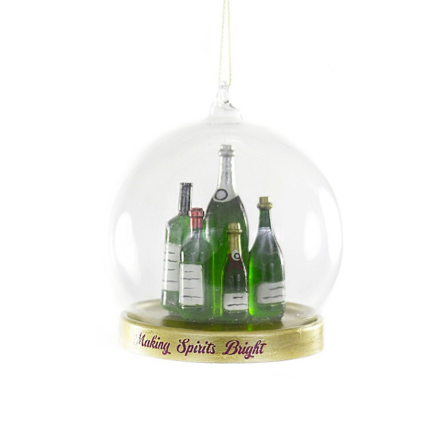 "Making Spirits Bright" Globe Ornament