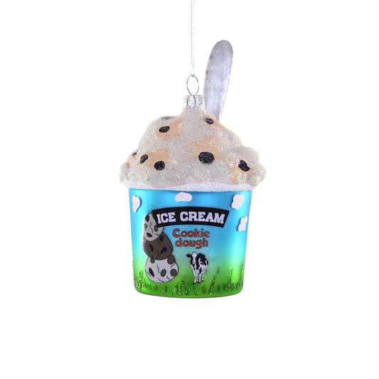 Chocolate Chip Cookie Dough Icecream Ornament