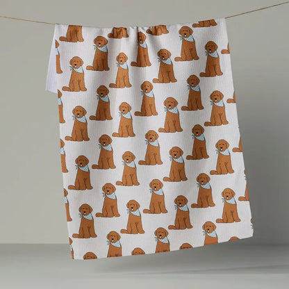Geometry Doodle Days Vanilla Tea Towel