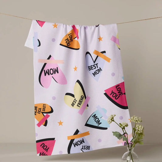 Notes to Mom Tea Towel by Geometry