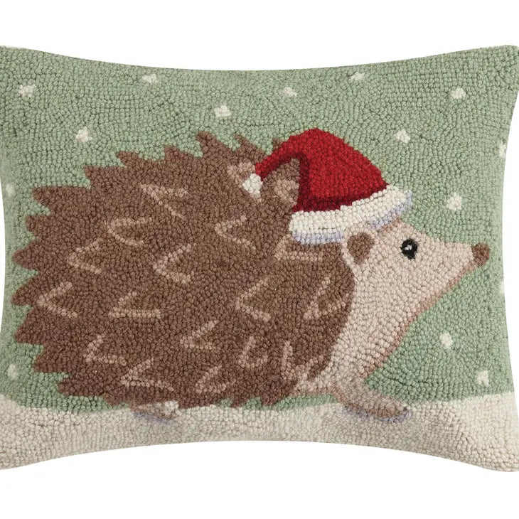 Christmas Hedgehog Hook Pillow