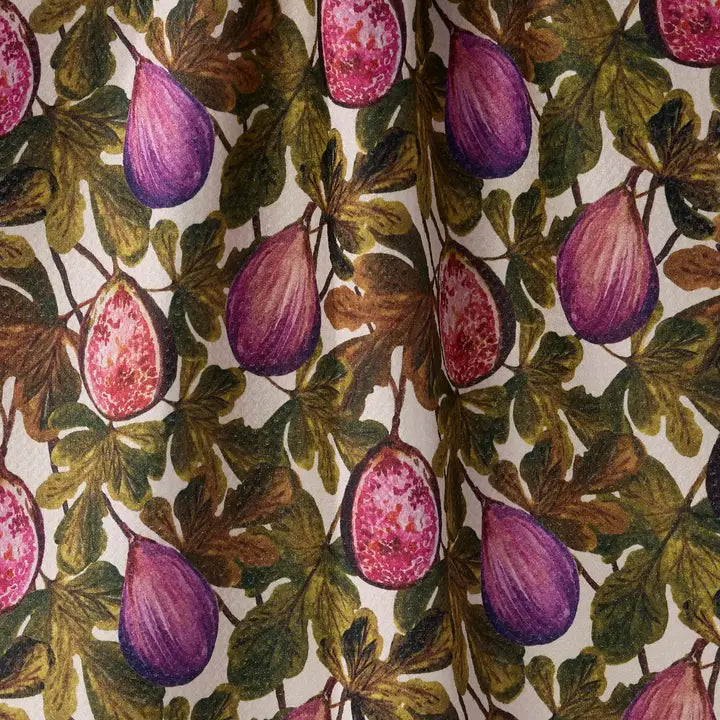 Geometry Wild Fig Tea Towel