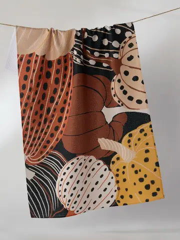 Geometry Painted Patch Tea Towel