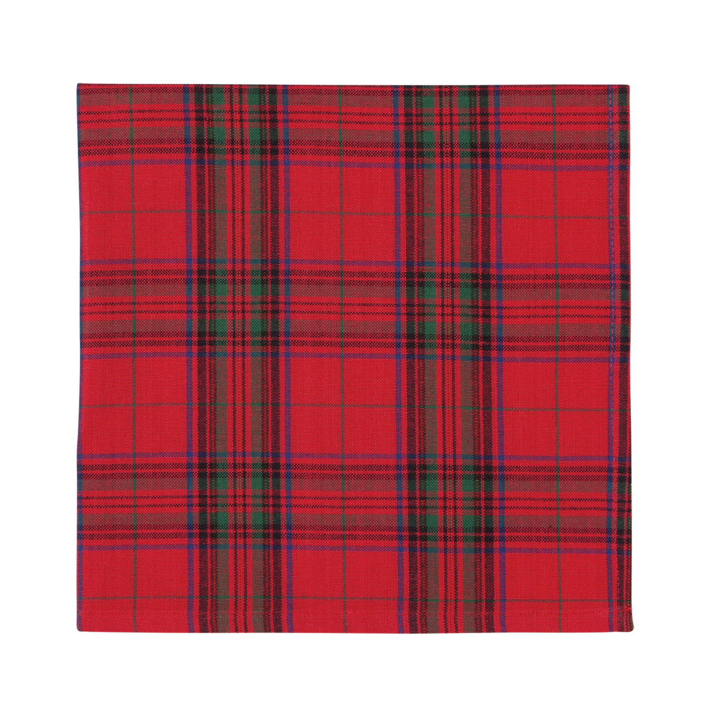 Christmas Plaid Cloth Napkins - Set of 4