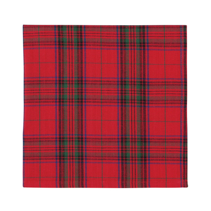 Christmas Plaid Cloth Napkins - Set of 4