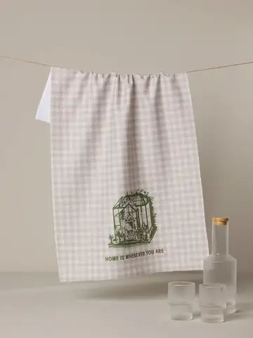 Geometry Home Is You Tea Towel