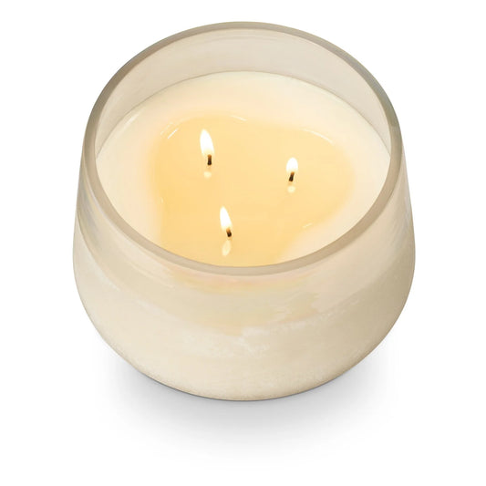 Winter White Large Baltic Glass Candle 31,4 oz