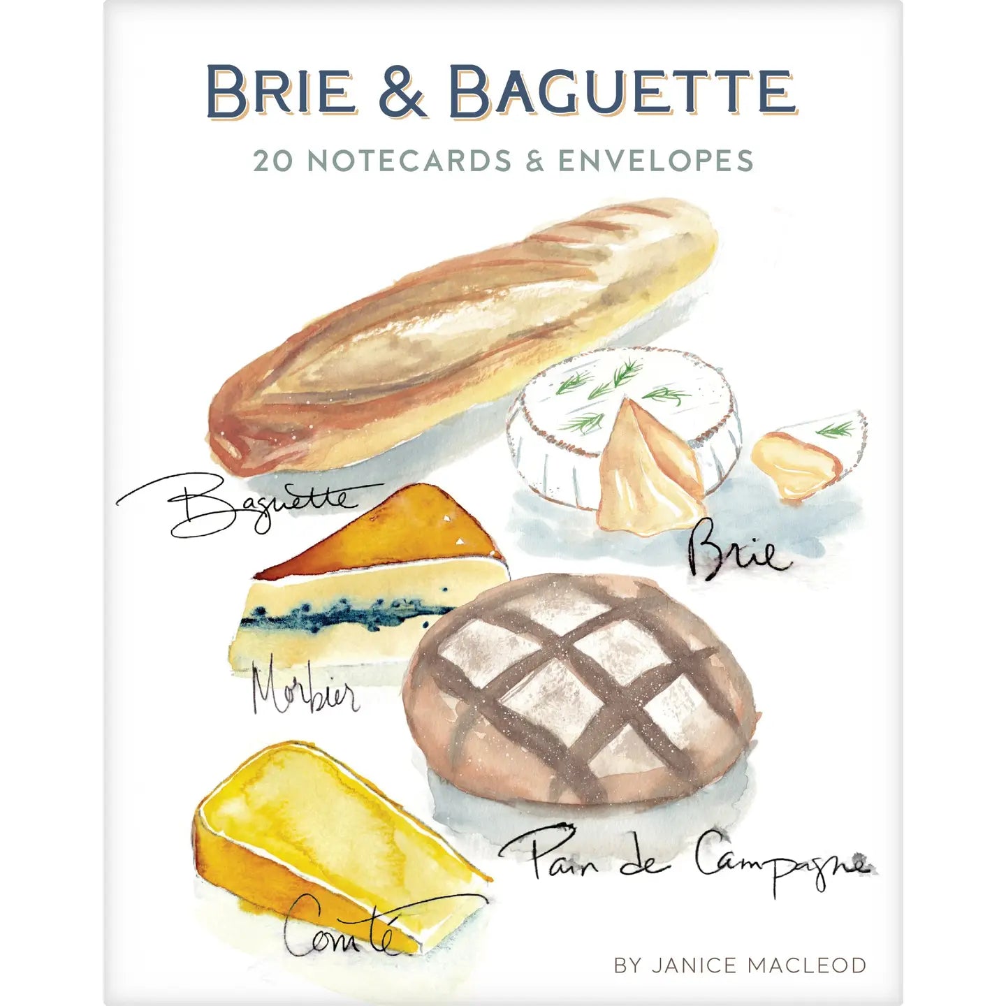 Brie & Baguette Notecards
