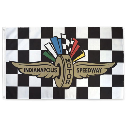 Flags for Good Indianapolis Motor Speedway Logo Checkered Flag