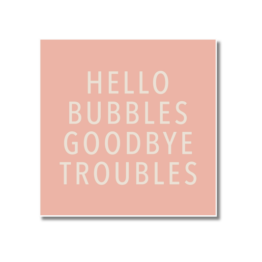 Hello Bubbles Cocktail Napkins