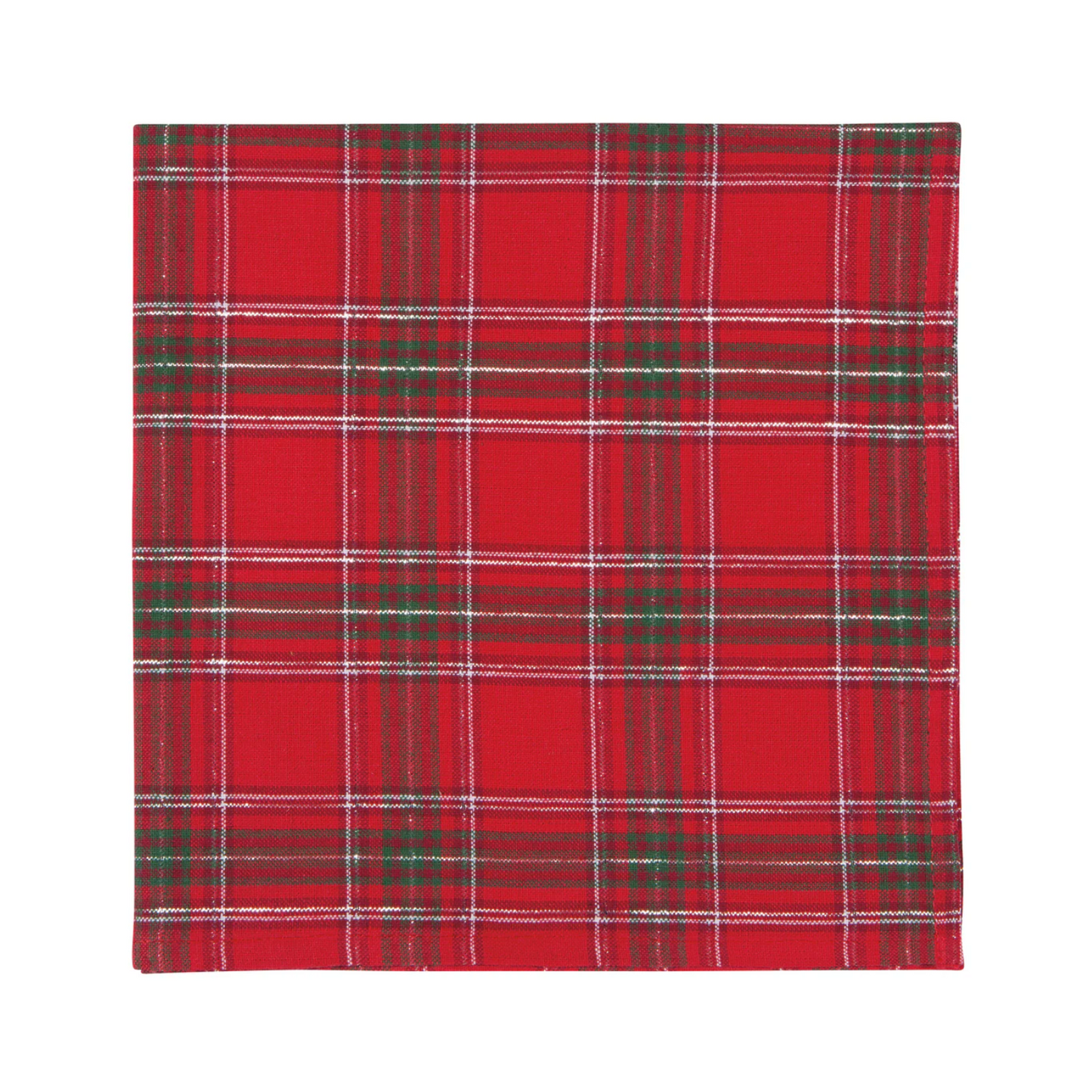 Christmas Plaid Cloth Napkins - Set of 4