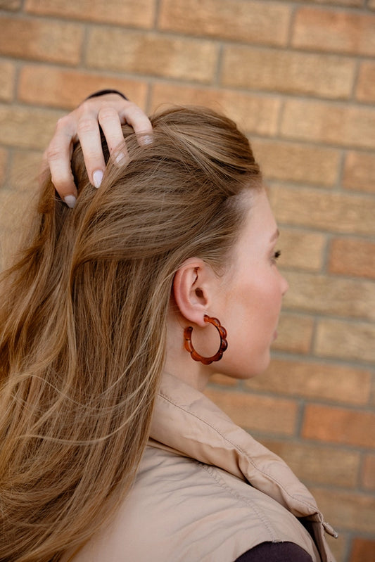 Scarlett Hoops - Amber