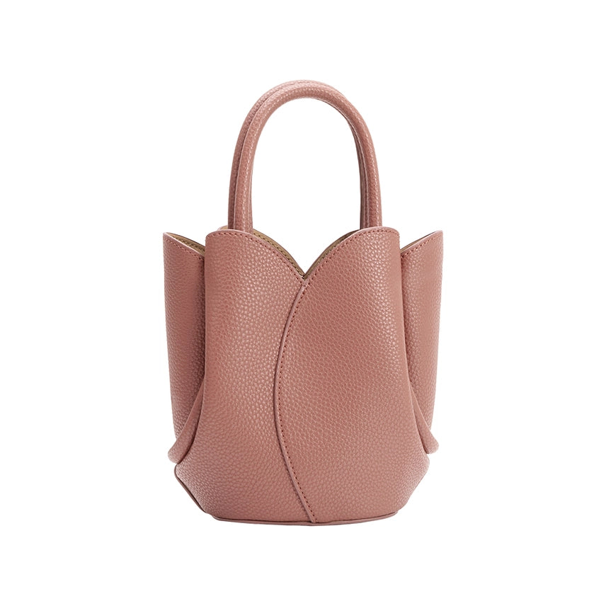Mini Tulip Recycled Vegan Leather Bucket Bag