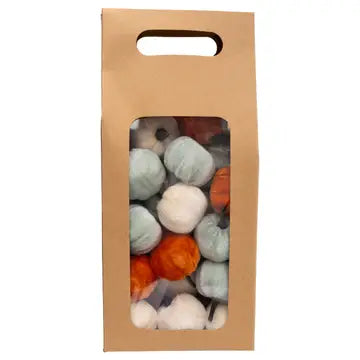Mini Velvet Pumpkin Box S/24