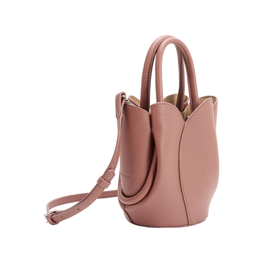 Mini Tulip Recycled Vegan Leather Bucket Bag