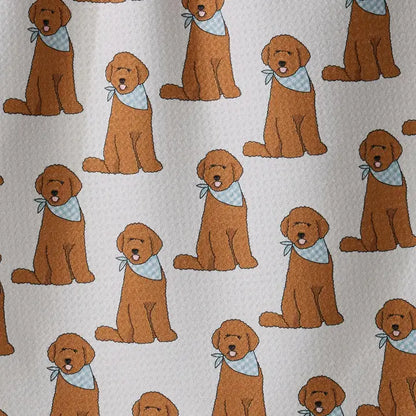 Geometry Doodle Days Vanilla Tea Towel