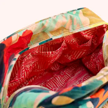 Exotic Leaves Quilted Velvet Weekender Bag