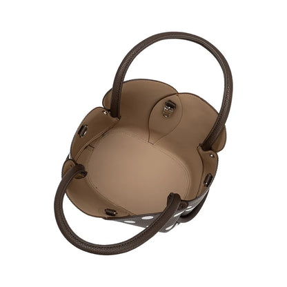 Tulip Chocolate Polka Dot Handbag